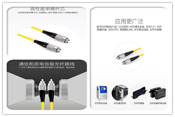 勝為電信級光纖跳線應用場景